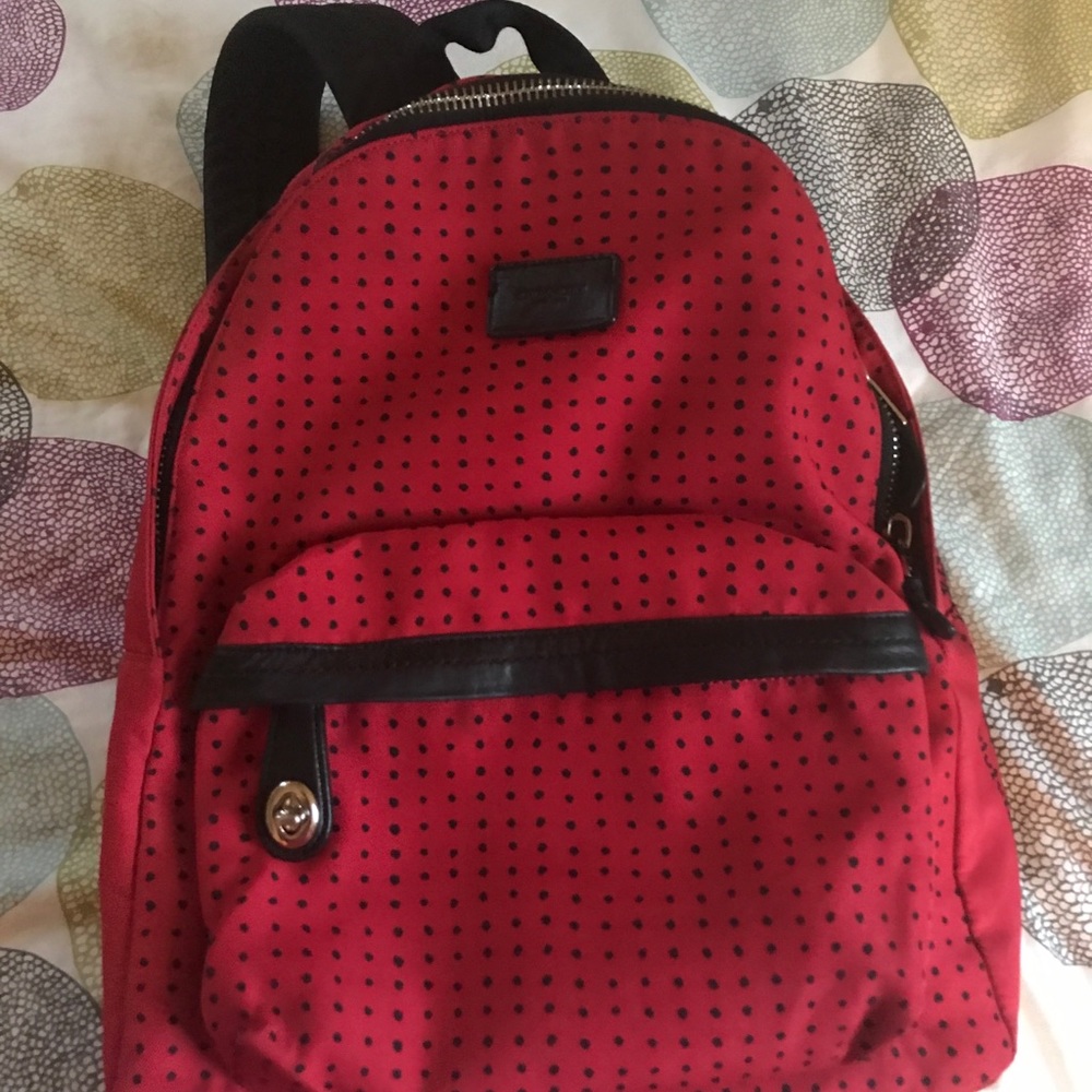 Coach red backpack🎒